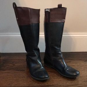 Leather riding boots